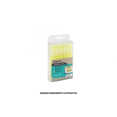 MARCA TEXTO - BAZZE - AMARELO - DP12